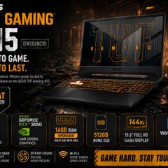 Asus Tuf Gaming A15 - Ryzen 7 / Rtx 3050 / 16gb / 512gb Ssd / 144hz