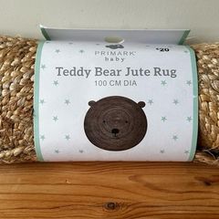 NEW Teddy Bear Jute Rug