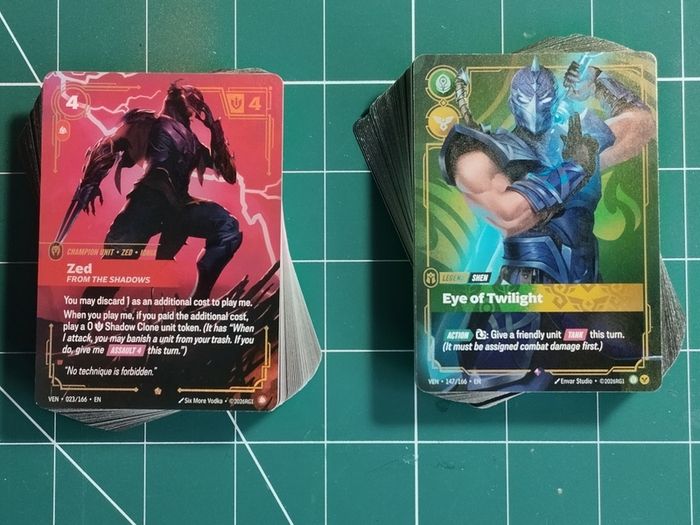 Riftbound League of Legends Trading Card Game Starter Decks Zed Vs Shen