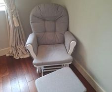 Babylo rocking chair with footstool