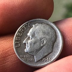 1946 Silver Roosevelt Dime