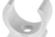 Single Screw Clip On Saddle 20mm Pvc