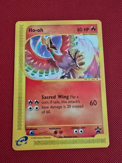 Ho-oh WP 52 promo pokemon card 2002