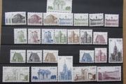 Ireland 1982-1990.MNH,6th Definitive Stamps Series.Complete Set of 28.Irish Architecture