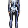 Women Halloween Costume 3D Print Long Sleeve Skinny Skeleton Catsuit Cosplay Jumpsuit (MULTIPLE STYLES) Image 6