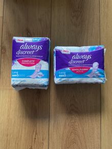 Always discreet Sensitive bladder pads Brand New