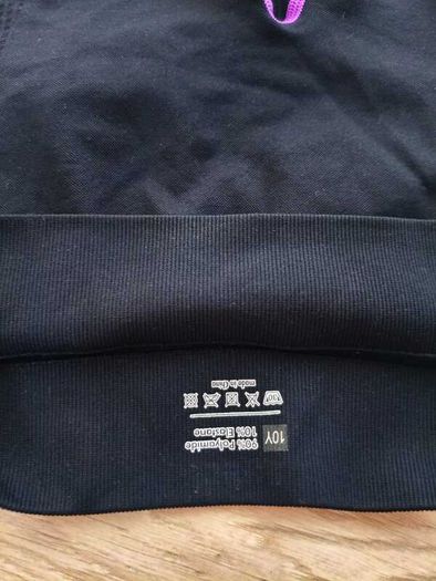 Kipsta black sports leggings - age 10 years