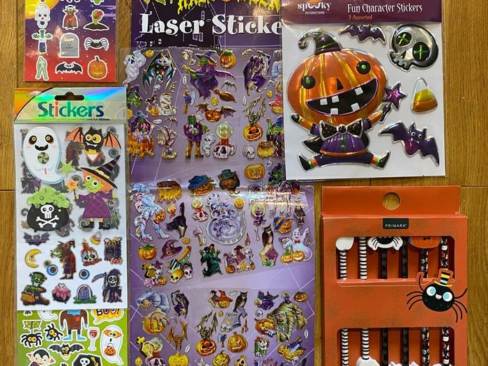 Halloween pencils and stickers