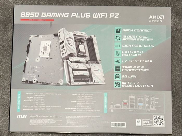 Msi B850 Gaming Plus Wifi PZ NEW