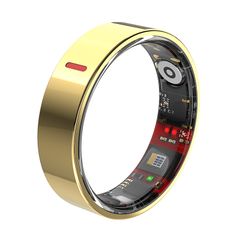 Gold Titanium Smart Ring (Size 11) | Premium Health & Sleep Tracker