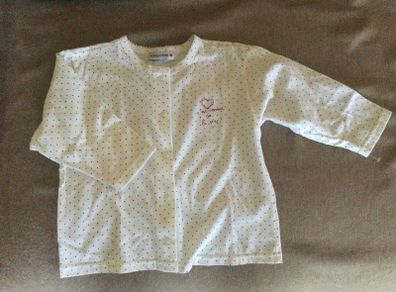 White pop buttoned French baby top brand new