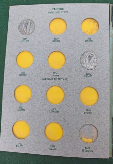 Irish Coin Library Florins, Halfcrowns
