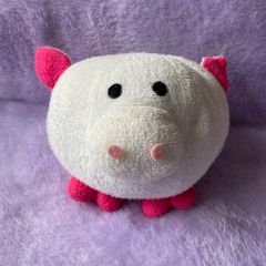 White & Pink Pig Plush