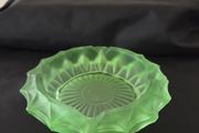 Vintage Green Glass Ashtray