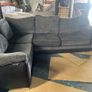 Grey/black corner sofa Image 5
