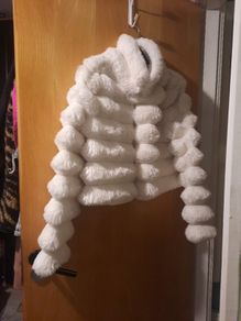 cream fur jacket