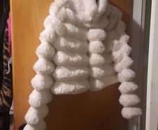 cream fur jacket
