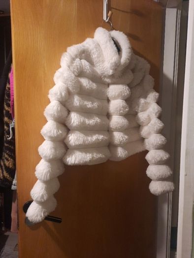cream fur jacket