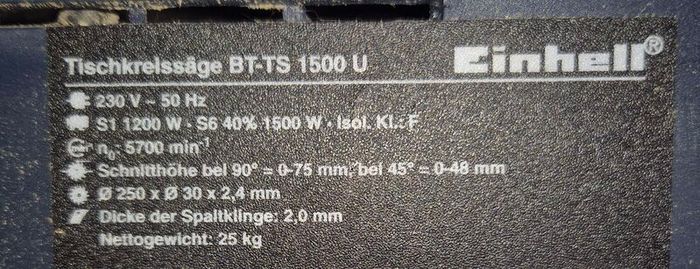 Einhell Table Saw