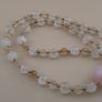 Vintage Himalayan Quartz with Rosary Big Quartz Pendant Beaded Necklace Image 7
