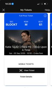 Katie Taylor v Flora Pili x2 Pitch tickets