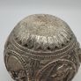 Antique Asian / Oriental White Metal Jar / Vase 19th Century Hand Decorated Image 7