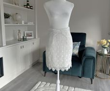 Ladies White Lace Mini Skirt from Lipsy London Love Michelle Keegan