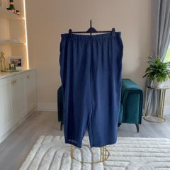 Ladies Lightweight, Elastic-waist Navy Trousers from Shein Curve