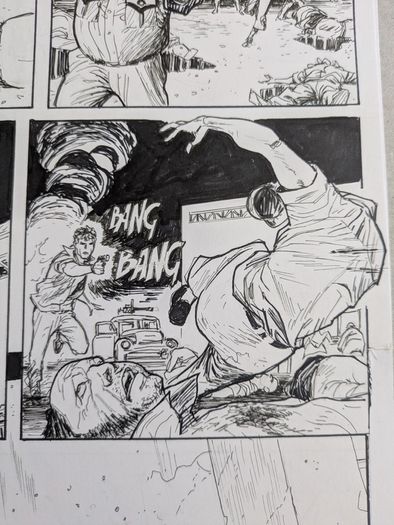 Original Comic Art Page by Fodera Marco  from Mister No issue 7 Intrigo a Manaus