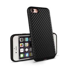 Carbon Style Case for iPhone SE 2022, iPhone SE 2020, Shock Proof Back Cover