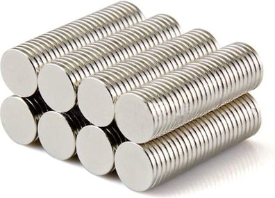 50 Pcs Neodymium Strong Magnets Cylinder Neodymium Magnet 8mm dia x 1mm thick for Arts, Crafts, Hobbies, Home and Office