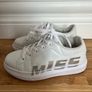 Miss Sixty white leather runners Image 3
