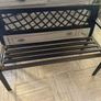 Outdoor Bench, 46 inches Metal Garden Bench for Outdoors, 480 lbs Load Capacity Bench Image 7