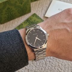 (New) Gucci G-Timeless Stainless Steel Bracelet Watch, Swiss Made