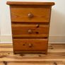 Wooden bedside locker x 2 Image 3