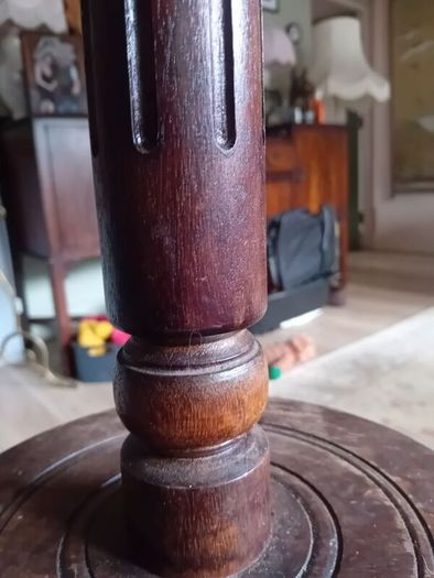 antique french mid century mahogany plant stand