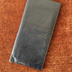 Large Black Real Leather Wallet
