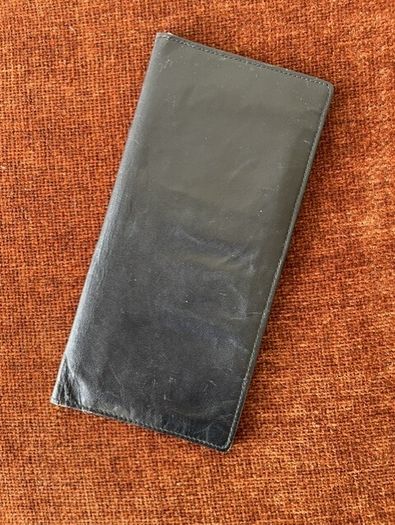 Large Black Real Leather Wallet