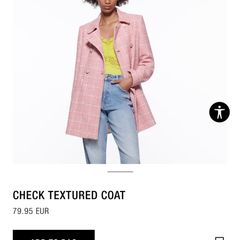 Check textured coat
