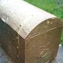 Vintage Brass Embossed Metal Interior Chest 15" x 10" H-12" Image 6