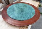 Mahagony Board with Marble Inlay