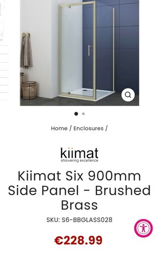 900mm shower screen