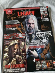 Legacy German Metal Magazine (2016 No. 104)-(front cover autographed By Asphyx)