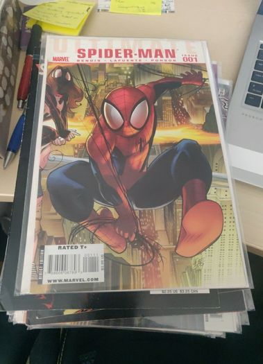 Spiderman comics 3 euro each