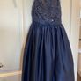 Girls stunning occasion party dress by Sugar Plum Navy Image 8