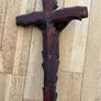Mid century hand painted ceramic crucifix Image 4