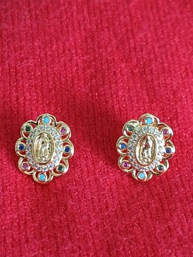 our lady of Guadalupe pendant &chain gold plated