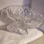 1960 VINTAG FLAT on FOOT in French crystal with 4 compartments. Image 2