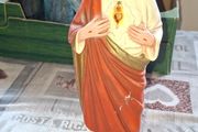 Old Statues of Sacred Heart of Jesus and Our Lady of Grace, Postage Available or Collection,