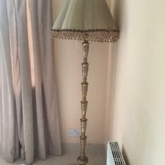 Brass standard lamp